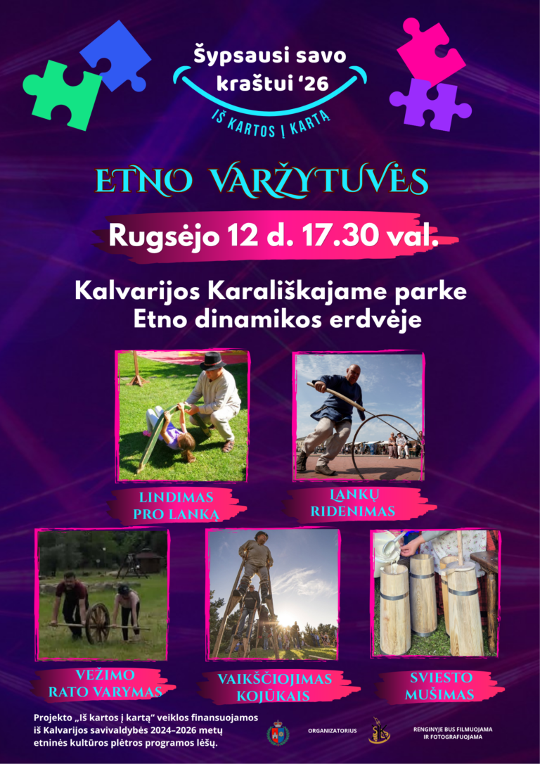 Kviečiame dalyvauti etno varžytuvėse