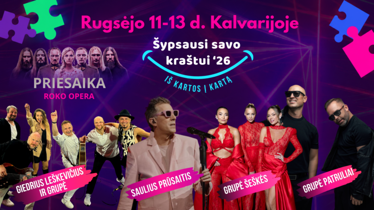 Kalvarijos miesto šventė „Šypsausi savo kraštui“ 2026
