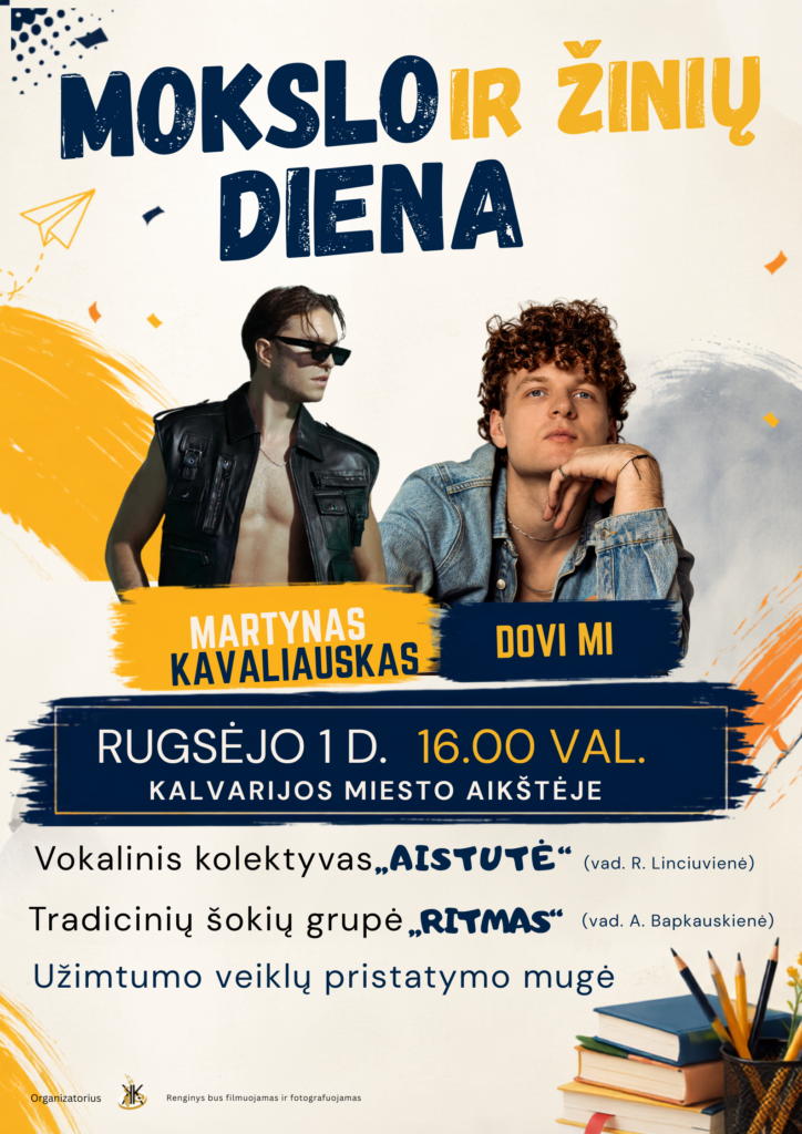 Rugsėjo 1-oji – Mokslo ir žinių diena! plakatas