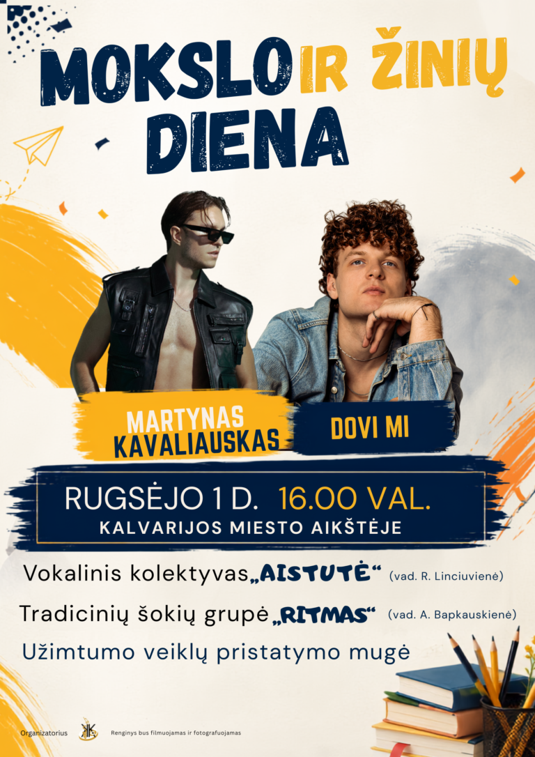 Rugsėjo 1-oji – Mokslo ir žinių diena!