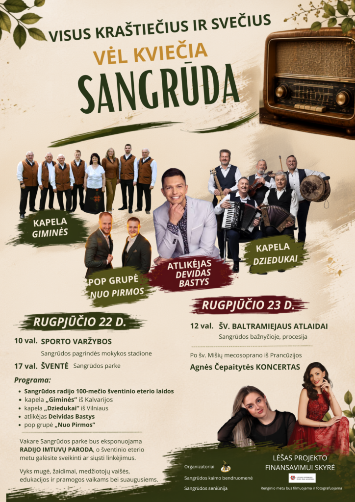 SANGRŪDOS KRAŠTO ŠVENTĖ plakatas