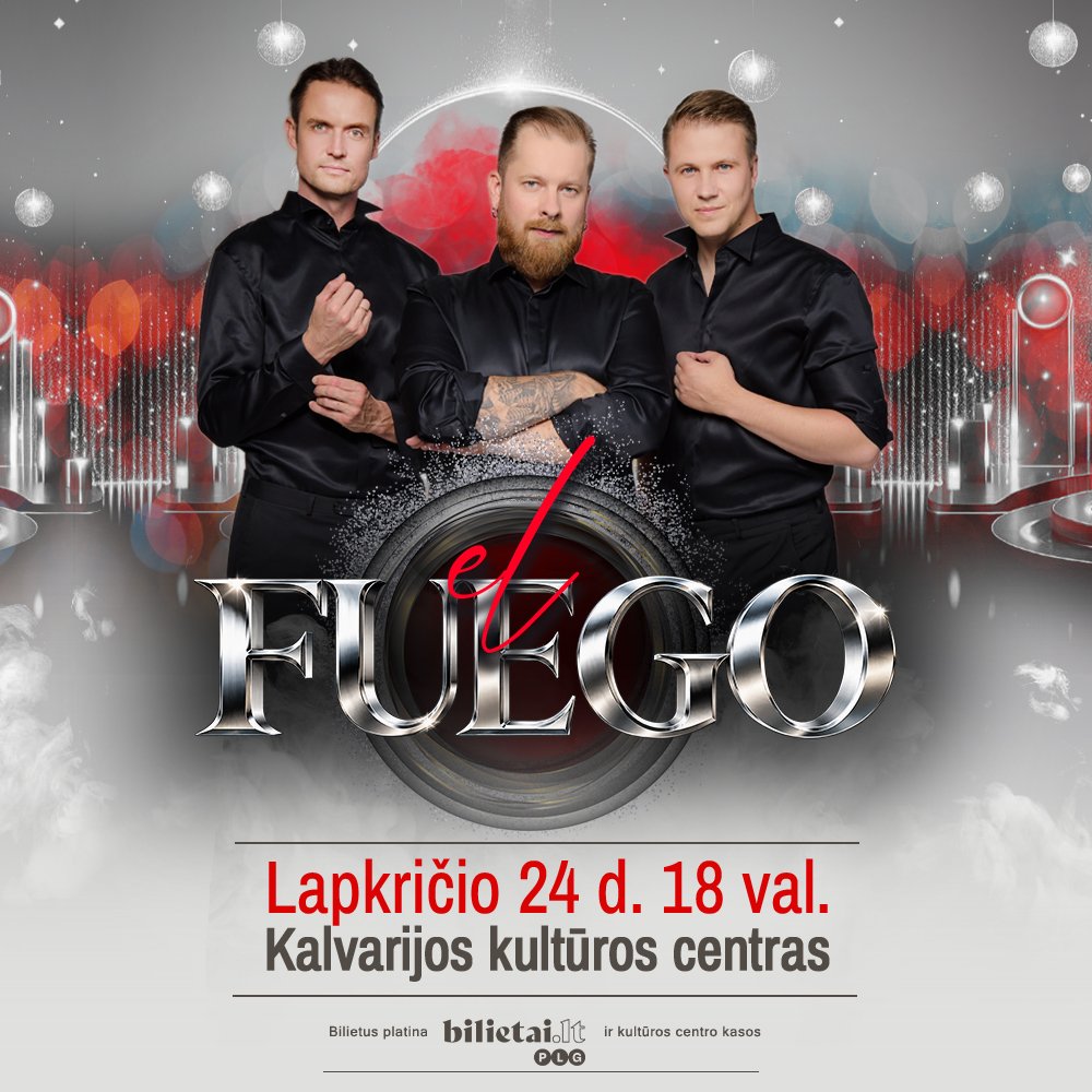 El Fuego ŠVENTINIS KONCERTAS plakatas