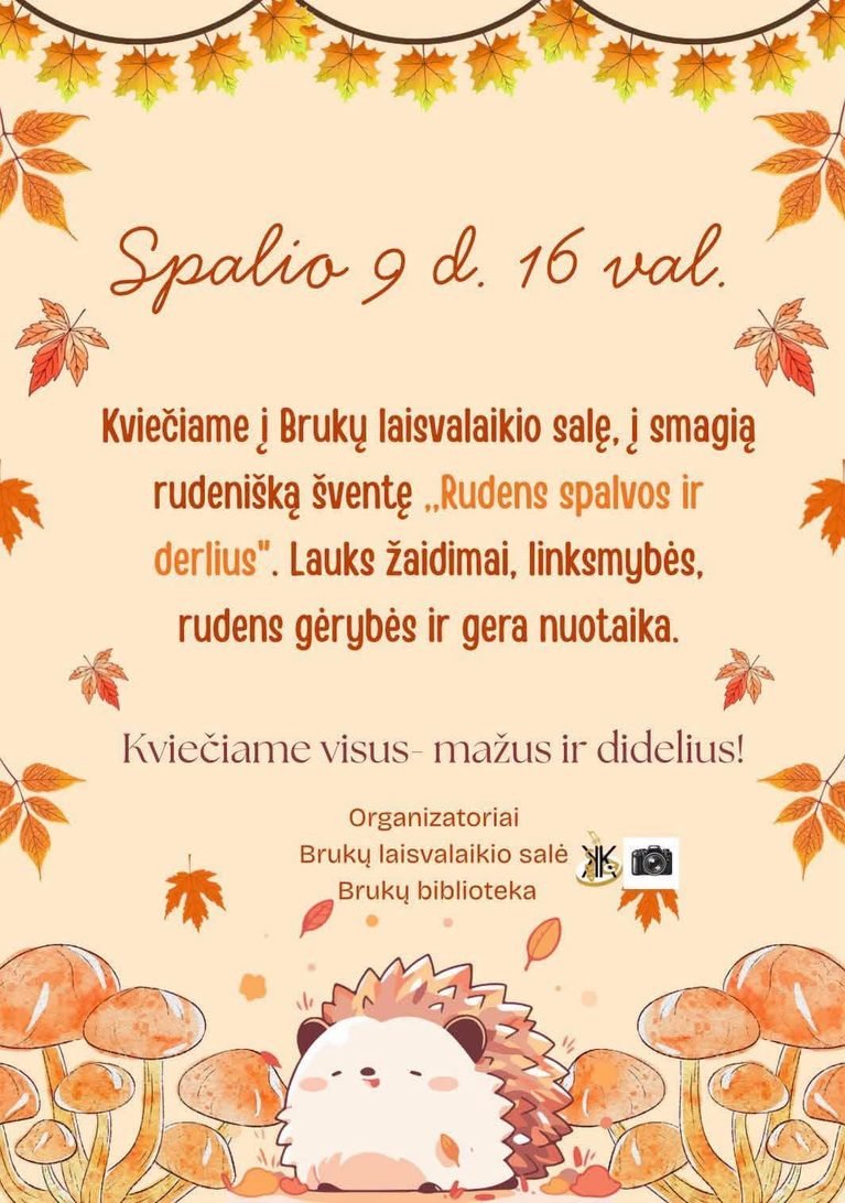 Rudens spalvos ir derlius